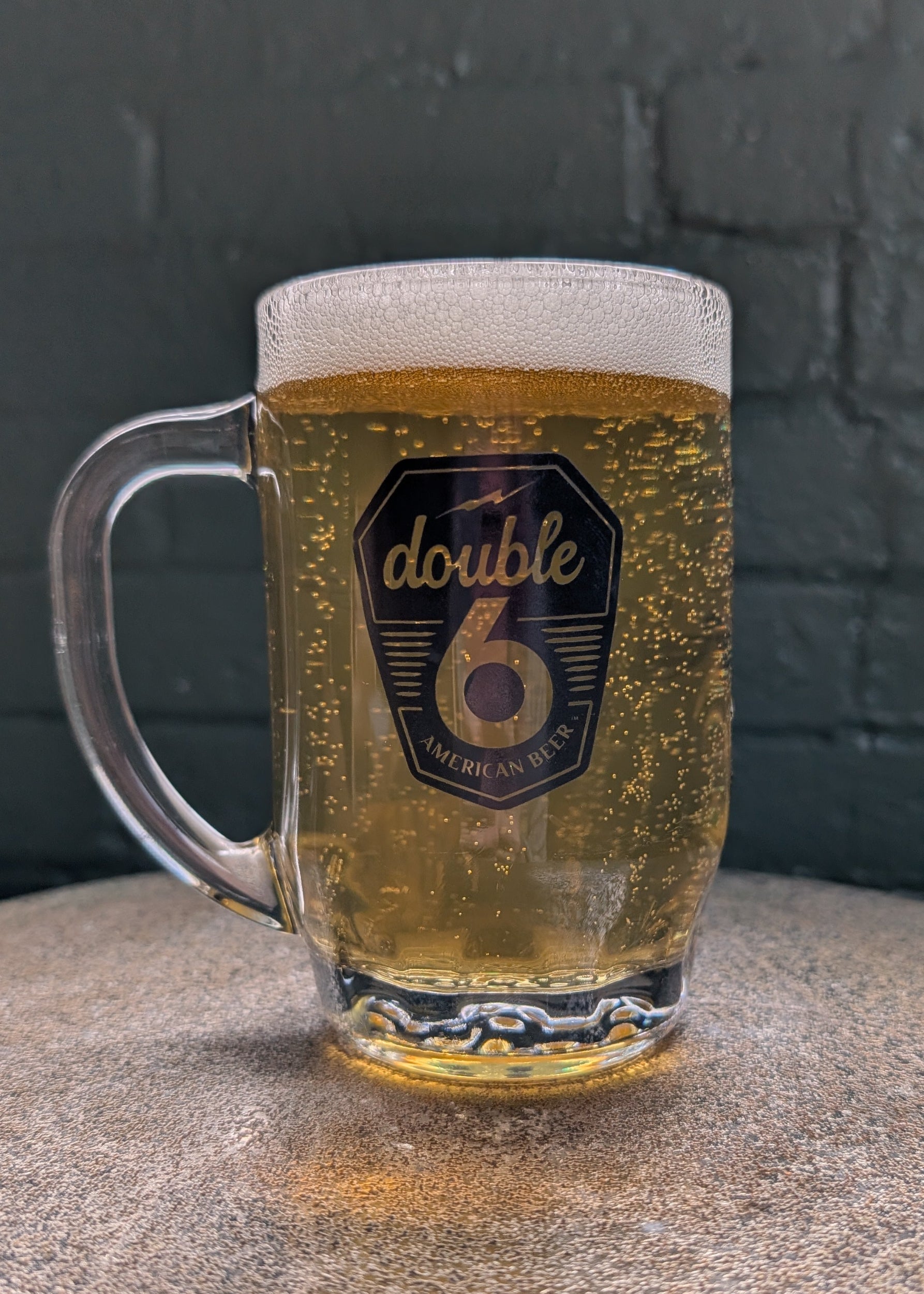 Double 6 Glass Mug