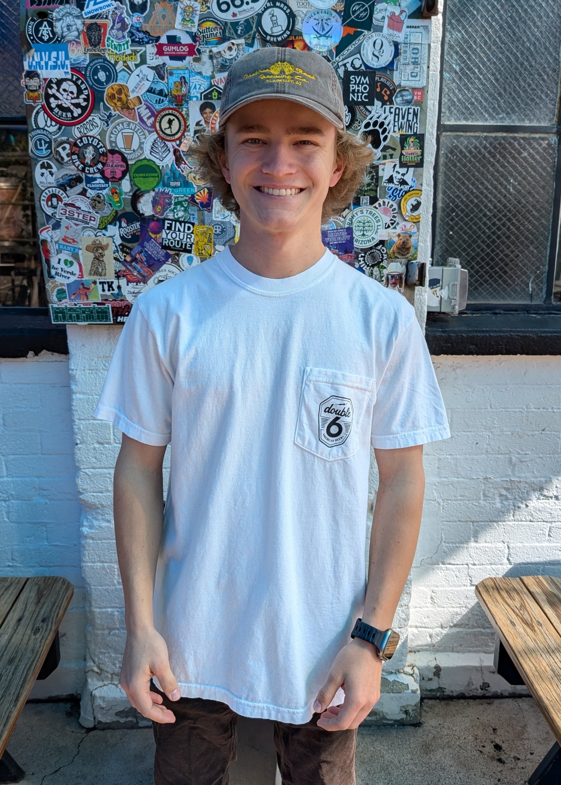 Unisex Double 6 Pocket Tee