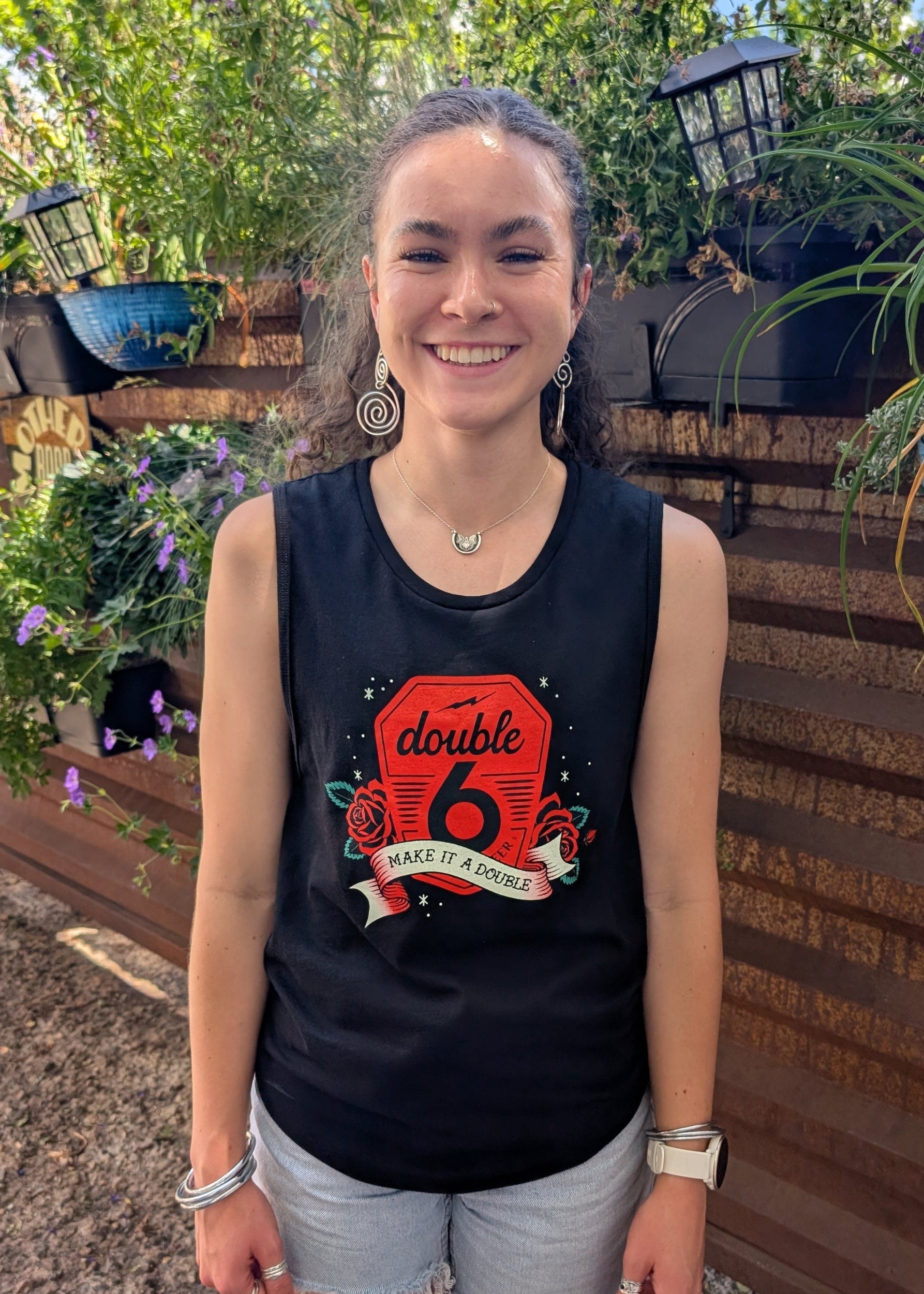 Women's Double 6 Muscle Tank
