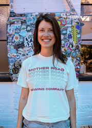 Women's Boxy Fading Text Tee