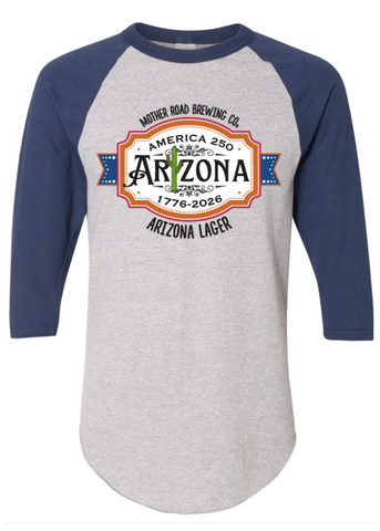 Unisex AZ 250 Lager Baseball Tee