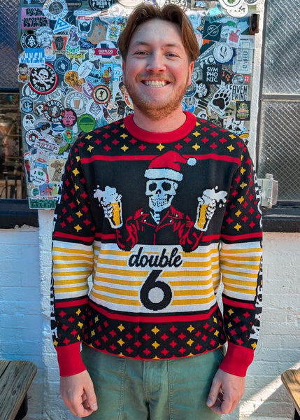 Double 6 Holiday Sweater – Mother Road Beer