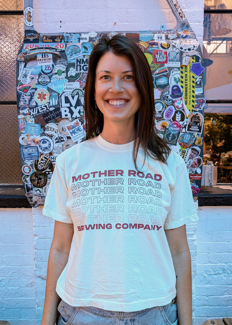 Women's Boxy Fading Text Tee