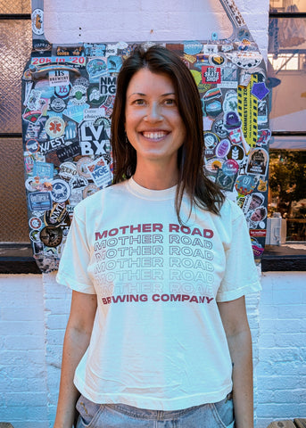Women's Boxy Fading Text Tee