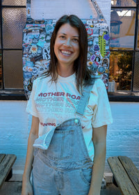 Women's Boxy Fading Text Tee
