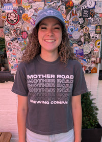 Women's Boxy Fading Text Tee