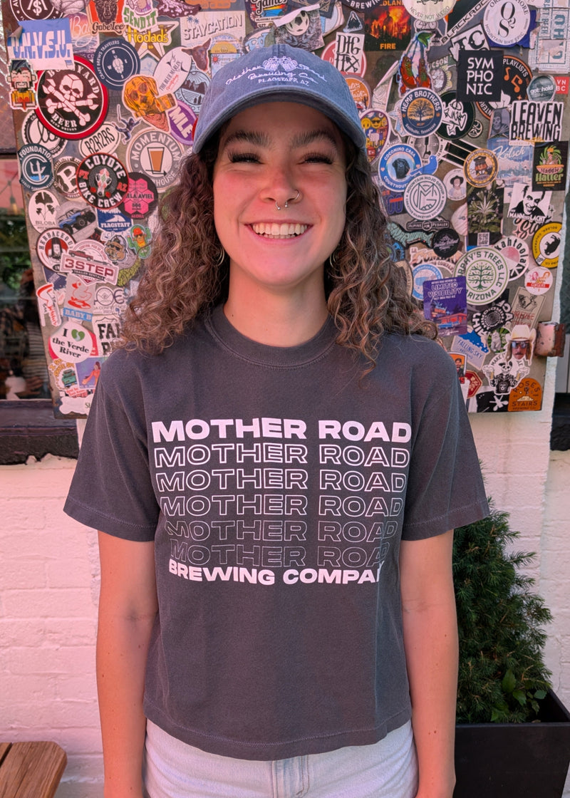 Women's Boxy Fading Text Tee