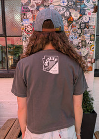 Women's Boxy Fading Text Tee